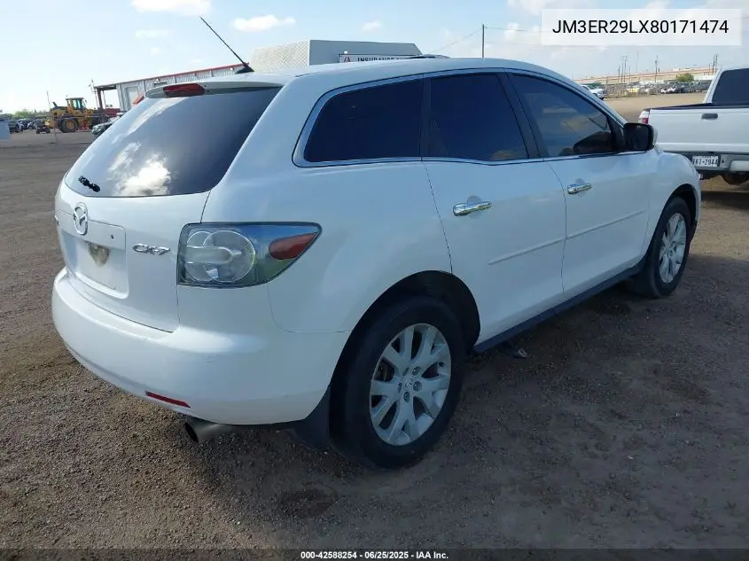 2008 Mazda Cx-7 Grand Touring VIN: JM3ER29LX80171474 Lot: 42588254