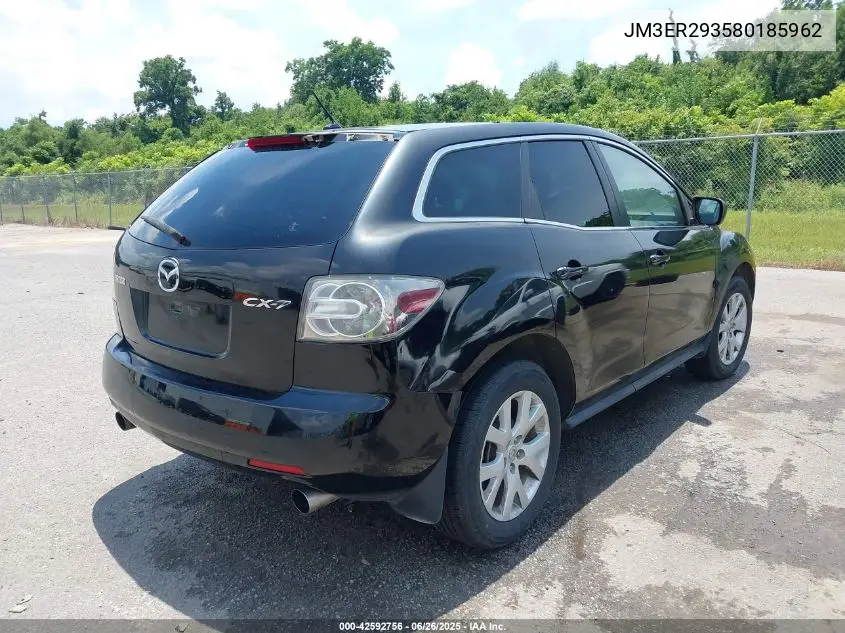 2008 Mazda Cx-7 Sport VIN: JM3ER293580185962 Lot: 42592756