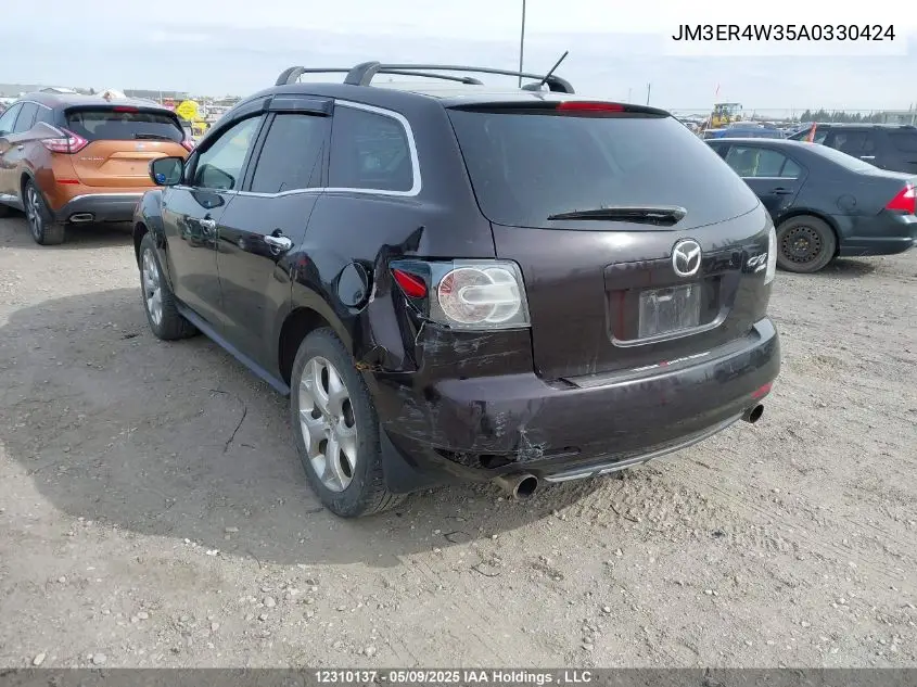 2010 Mazda Cx-7 VIN: JM3ER4W35A0330424 Lot: 12310137