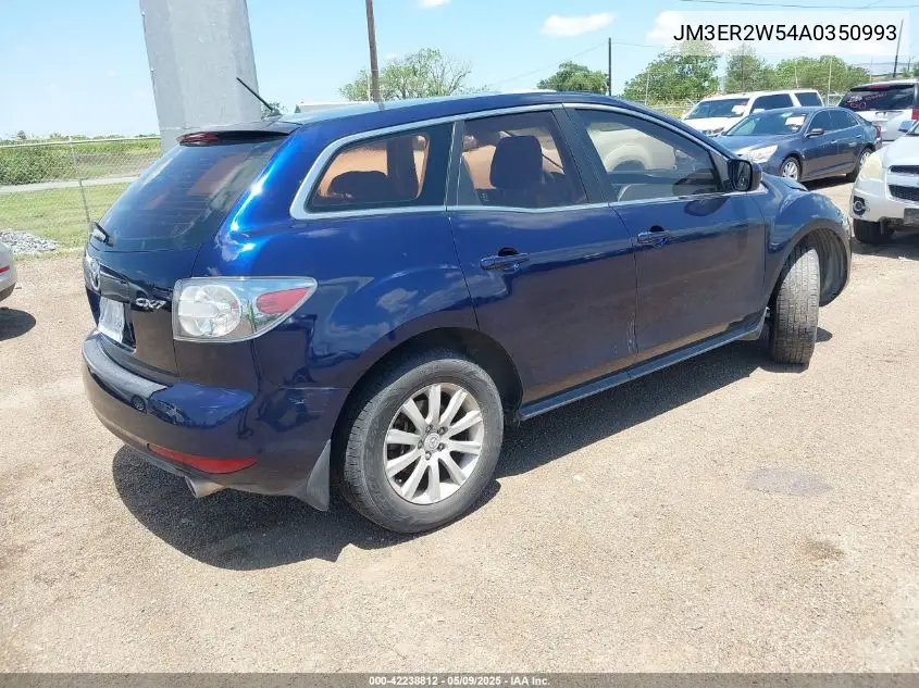 2010 Mazda Cx-7 I Sv VIN: JM3ER2W54A0350993 Lot: 42238812