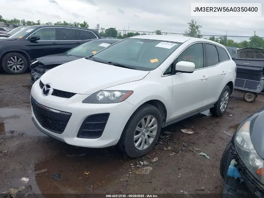 2010 Mazda Cx-7 I Sport VIN: JM3ER2W56A0350400 Lot: 42312135