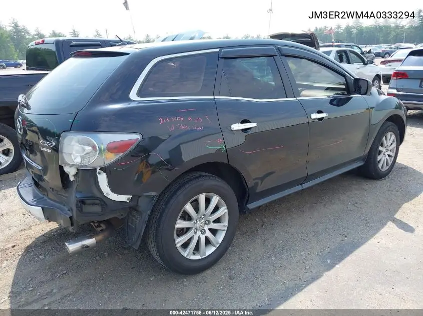2010 Mazda Cx-7 I Sv VIN: JM3ER2WM4A0333294 Lot: 42471758