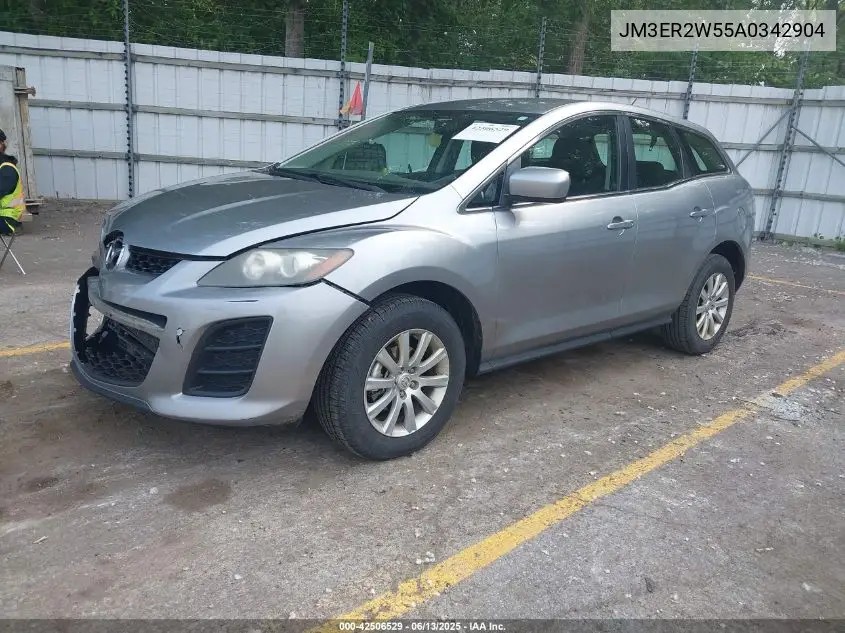 2010 Mazda Cx-7 I Sv VIN: JM3ER2W55A0342904 Lot: 42506529