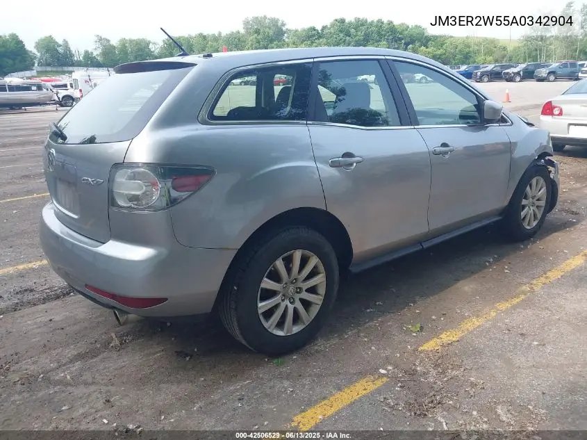 2010 Mazda Cx-7 I Sv VIN: JM3ER2W55A0342904 Lot: 42506529