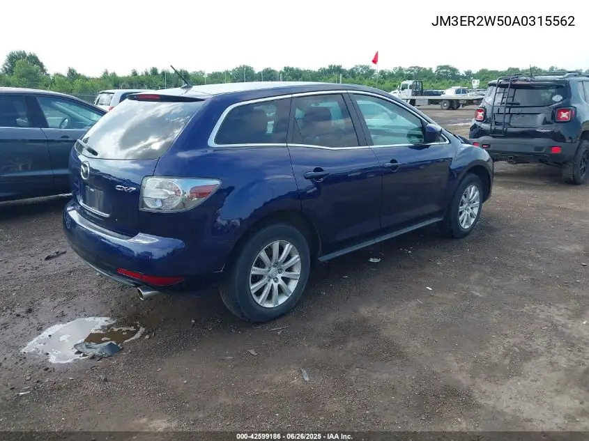 2010 Mazda Cx-7 I Sport VIN: JM3ER2W50A0315562 Lot: 42599186