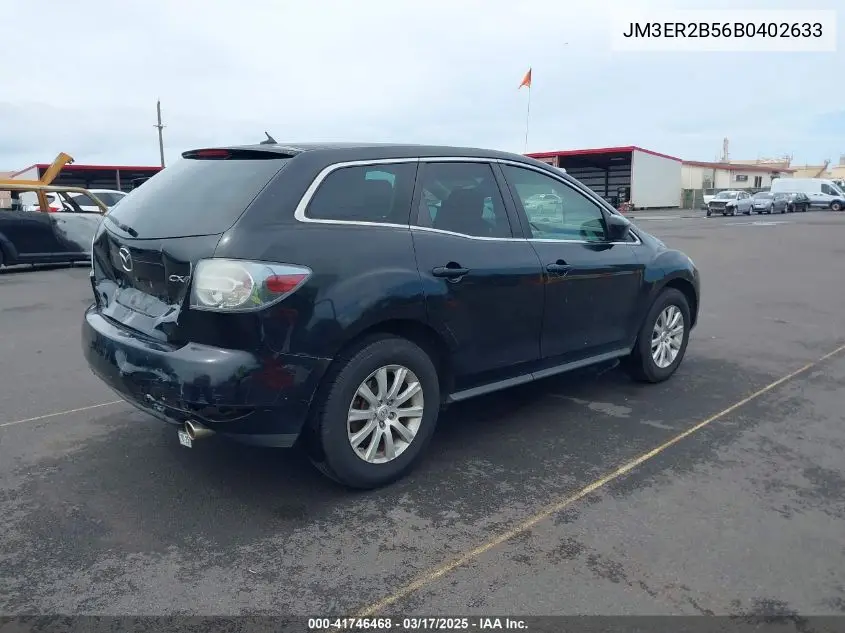 2011 Mazda Cx-7 I Sport VIN: JM3ER2B56B0402633 Lot: 41746468