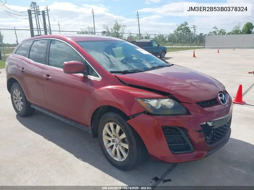 2011 Mazda Cx-7 I Sport VIN: JM3ER2B53B0378324 Lot: 42022818