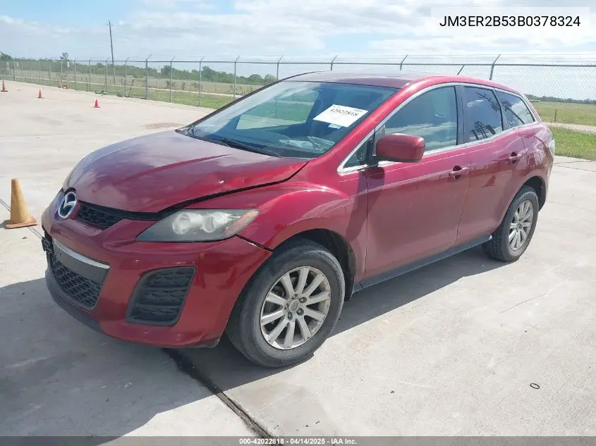2011 Mazda Cx-7 I Sport VIN: JM3ER2B53B0378324 Lot: 42022818