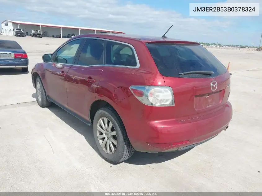 2011 Mazda Cx-7 I Sport VIN: JM3ER2B53B0378324 Lot: 42022818