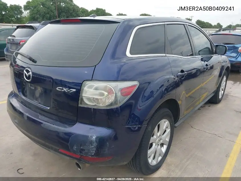 2011 Mazda Cx-7 I Sv VIN: JM3ER2A50B0409241 Lot: 42142637