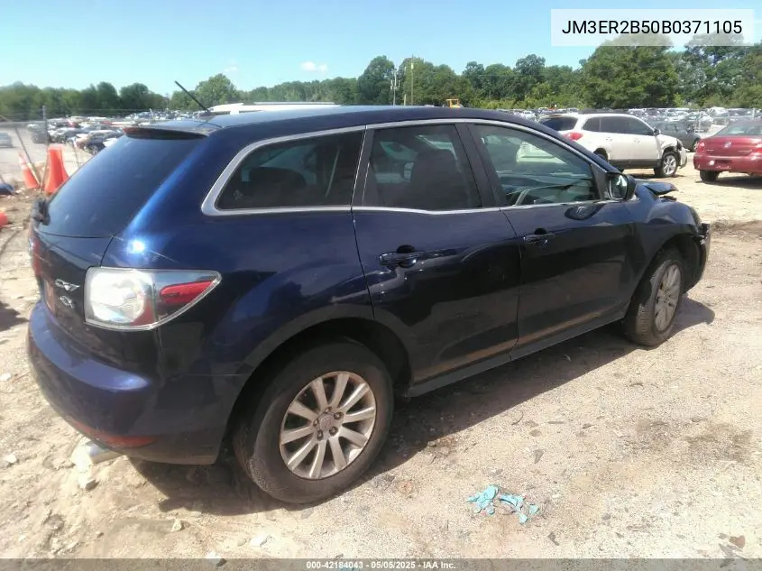 2011 Mazda Cx-7 I Sport VIN: JM3ER2B50B0371105 Lot: 42184043