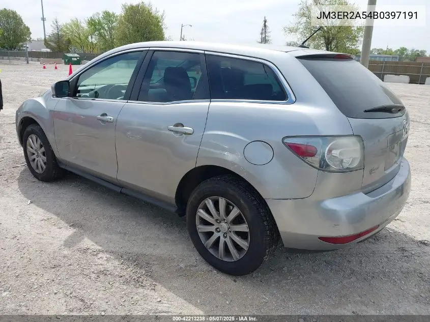 2011 Mazda Cx-7 I Sv VIN: JM3ER2A54B0397191 Lot: 42213238