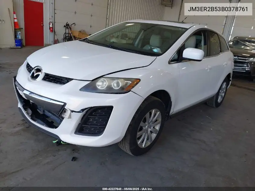 2011 Mazda Cx-7 I Sport VIN: JM3ER2B53B0378761 Lot: 42227648