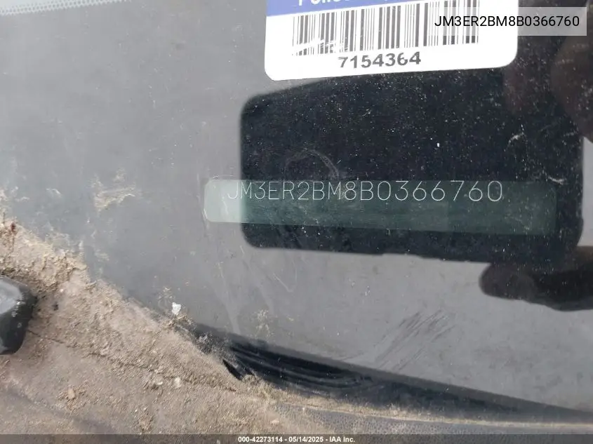 2011 Mazda Cx-7 I Sport VIN: JM3ER2BM8B0366760 Lot: 42273114