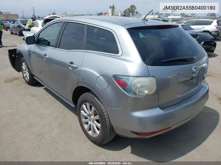 2011 Mazda Cx-7 I Sv VIN: JM3ER2A55B0400180 Lot: 42356989