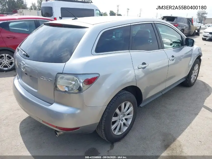 2011 Mazda Cx-7 I Sv VIN: JM3ER2A55B0400180 Lot: 42356989