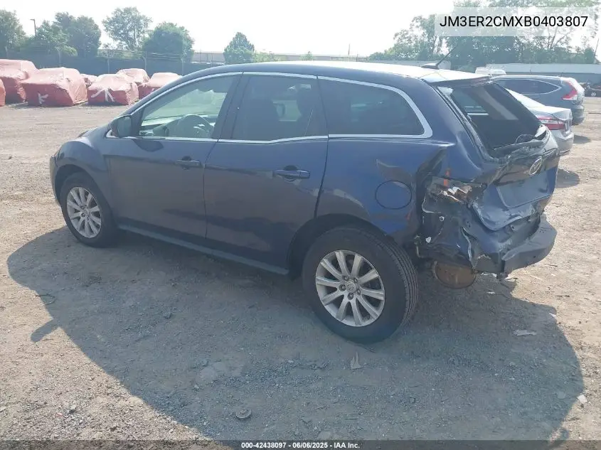 2011 Mazda Cx-7 I Touring VIN: JM3ER2CMXB0403807 Lot: 42438097