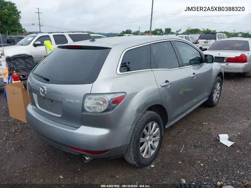 2011 Mazda Cx-7 I Sv VIN: JM3ER2A5XB0388320 Lot: 42521892
