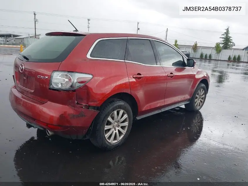 2011 Mazda Cx-7 I Sv VIN: JM3ER2A54B0378737 Lot: 42549571