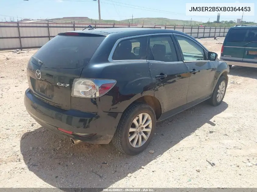 2011 Mazda Cx-7 I Sport VIN: JM3ER2B5XB0364453 Lot: 42580021