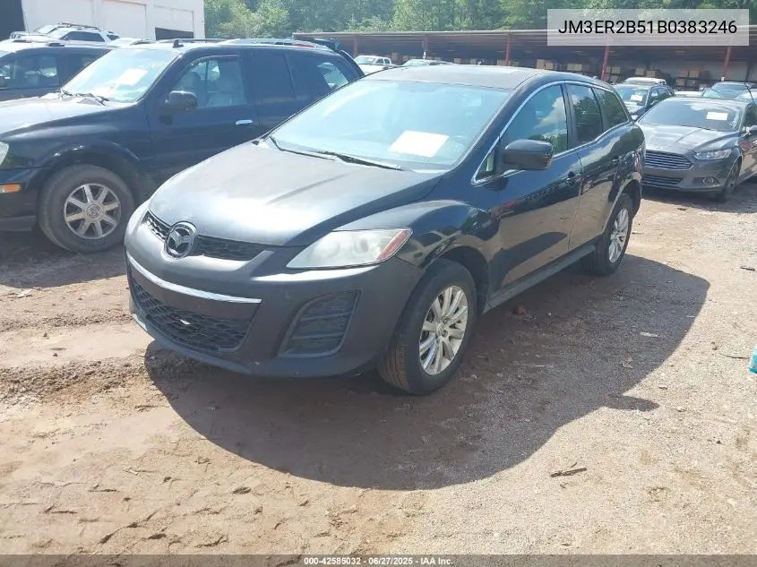 2011 Mazda Cx-7 I Sport VIN: JM3ER2B51B0383246 Lot: 42585032