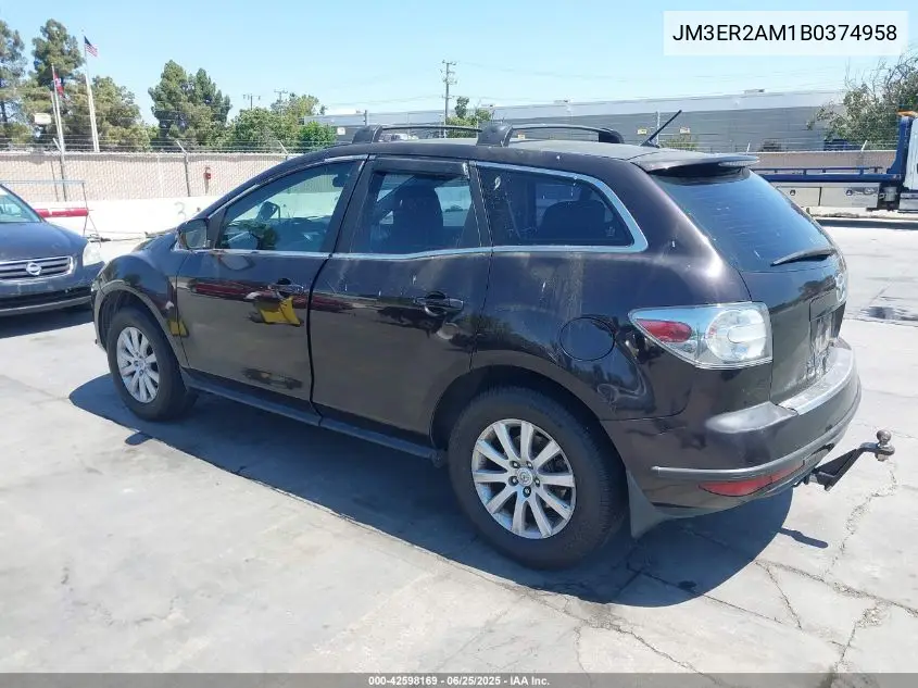 2011 Mazda Cx-7 I Sv VIN: JM3ER2AM1B0374958 Lot: 42598169