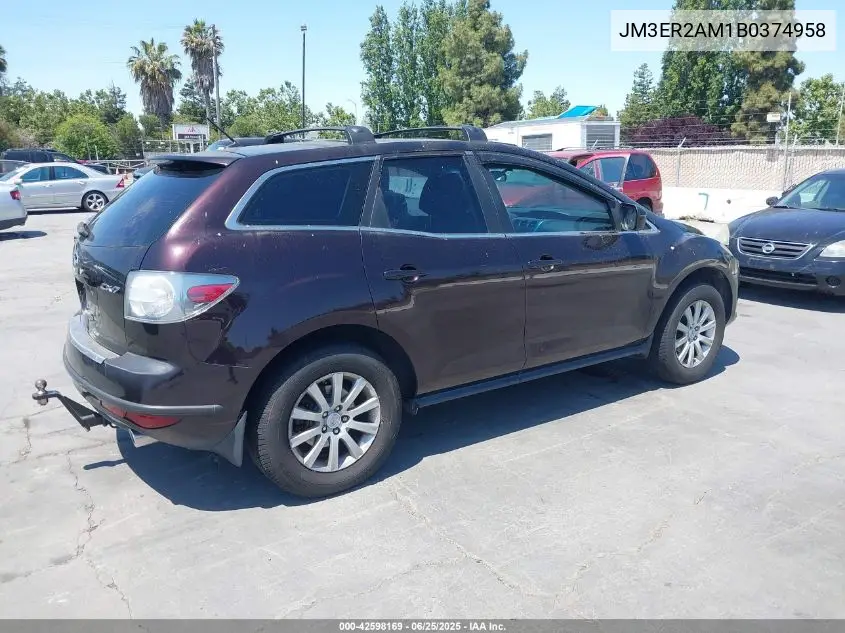 2011 Mazda Cx-7 I Sv VIN: JM3ER2AM1B0374958 Lot: 42598169