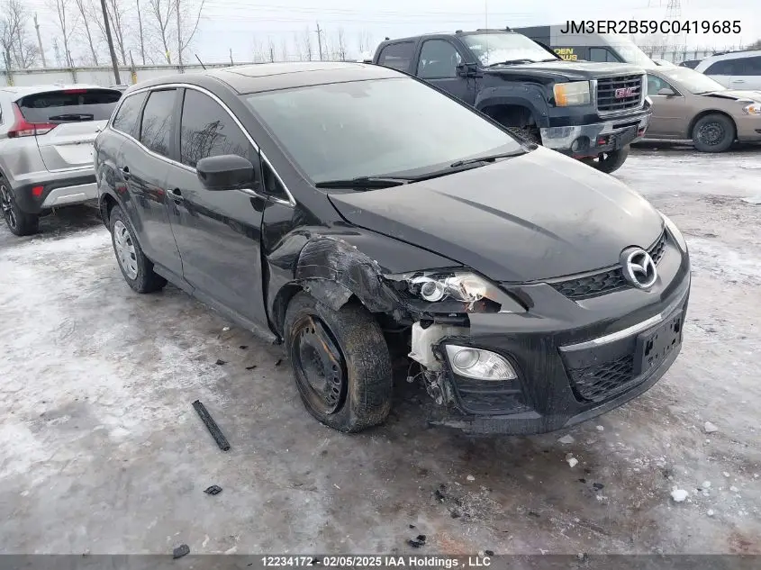 2012 Mazda Cx-7 Gx VIN: JM3ER2B59C0419685 Lot: 12234172