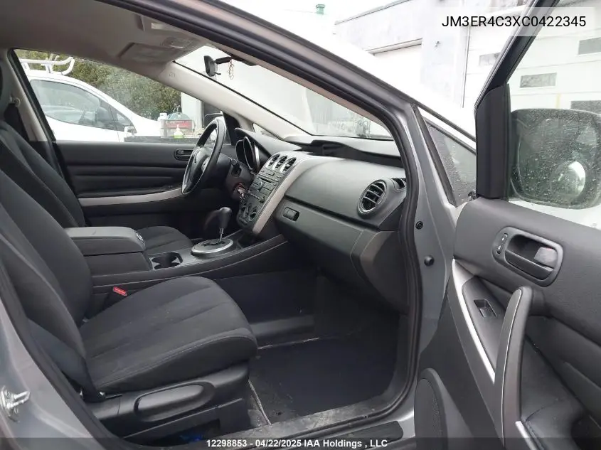 2012 Mazda Cx-7 VIN: JM3ER4C3XC0422345 Lot: 12298853