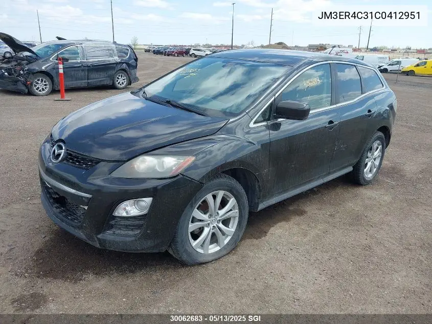 2012 Mazda Cx-7 VIN: JM3ER4C31C0412951 Lot: 30062683