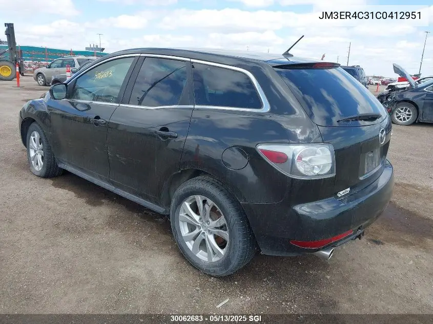 2012 Mazda Cx-7 VIN: JM3ER4C31C0412951 Lot: 30062683