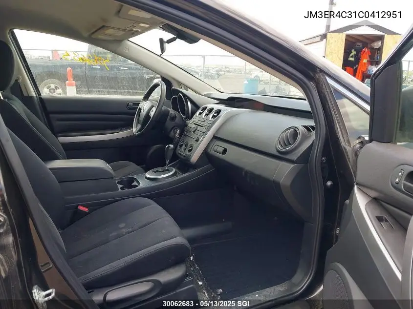 2012 Mazda Cx-7 VIN: JM3ER4C31C0412951 Lot: 30062683
