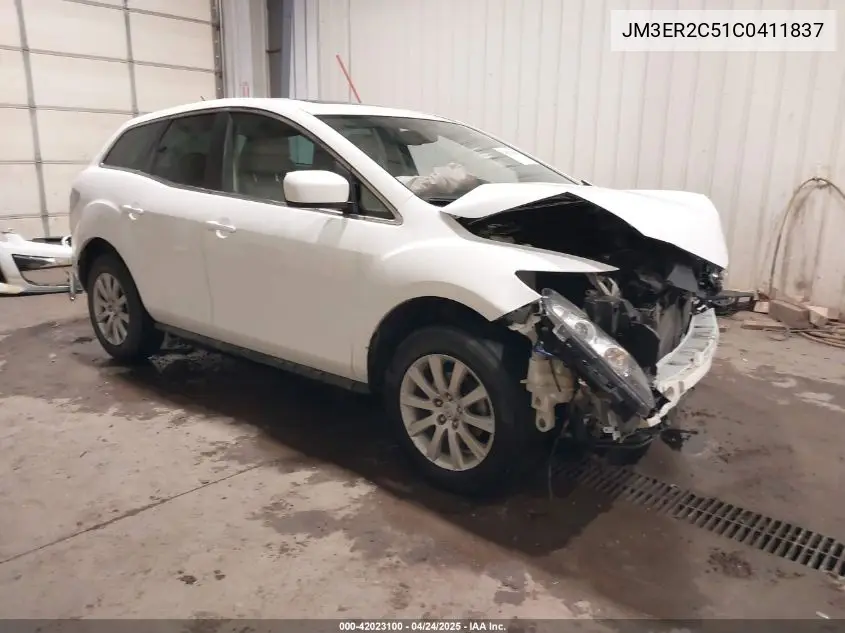 2012 Mazda Cx-7 I Touring VIN: JM3ER2C51C0411837 Lot: 42023100