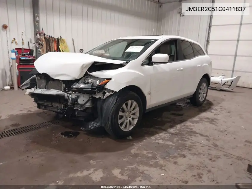 2012 Mazda Cx-7 I Touring VIN: JM3ER2C51C0411837 Lot: 42023100