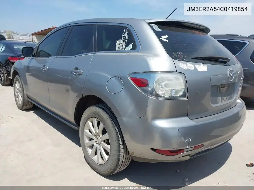 2012 Mazda Cx-7 I Sv VIN: JM3ER2A54C0419854 Lot: 42252385