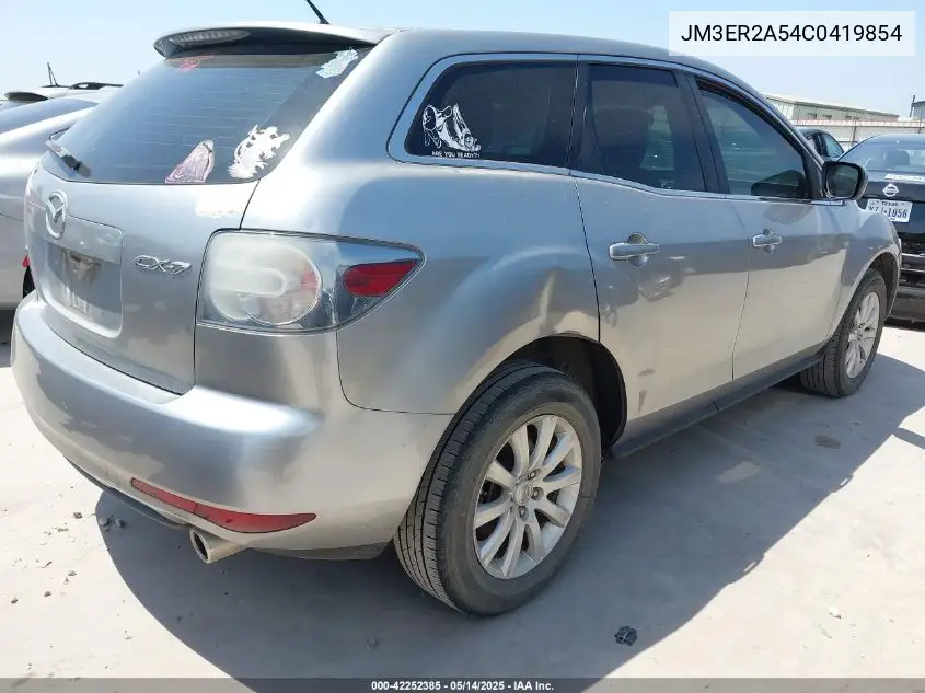 2012 Mazda Cx-7 I Sv VIN: JM3ER2A54C0419854 Lot: 42252385