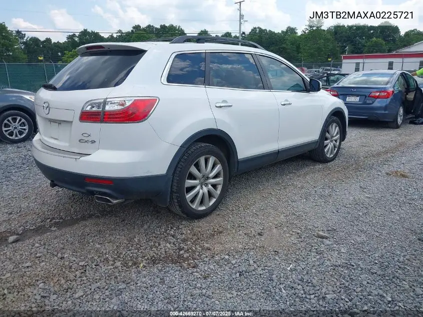 2010 Mazda Cx-9 Grand Touring VIN: JM3TB2MAXA0225721 Lot: 42669270