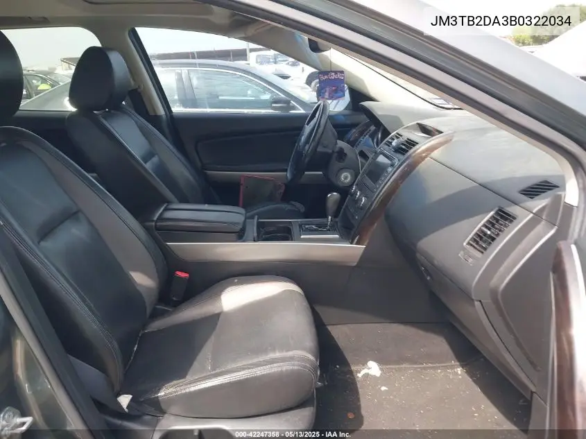 2011 Mazda Cx-9 Grand Touring VIN: JM3TB2DA3B0322034 Lot: 42247358