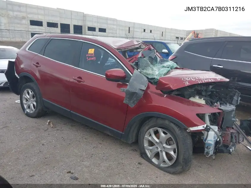 2011 Mazda Cx-9 Touring VIN: JM3TB2CA7B0311216 Lot: 42612805