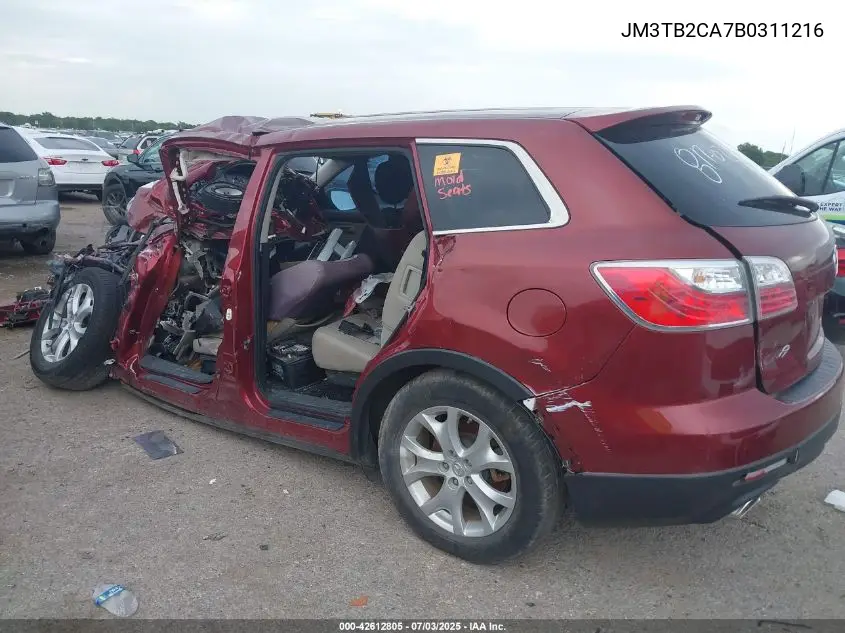 2011 Mazda Cx-9 Touring VIN: JM3TB2CA7B0311216 Lot: 42612805