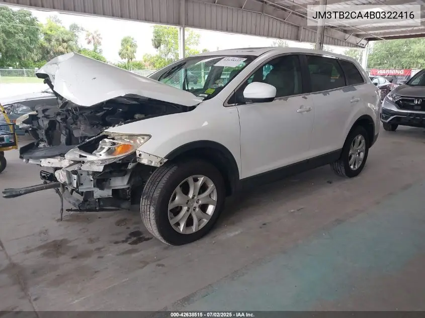 2011 Mazda Cx-9 Touring VIN: JM3TB2CA4B0322416 Lot: 42638515