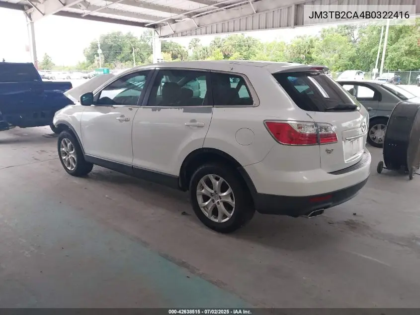 2011 Mazda Cx-9 Touring VIN: JM3TB2CA4B0322416 Lot: 42638515