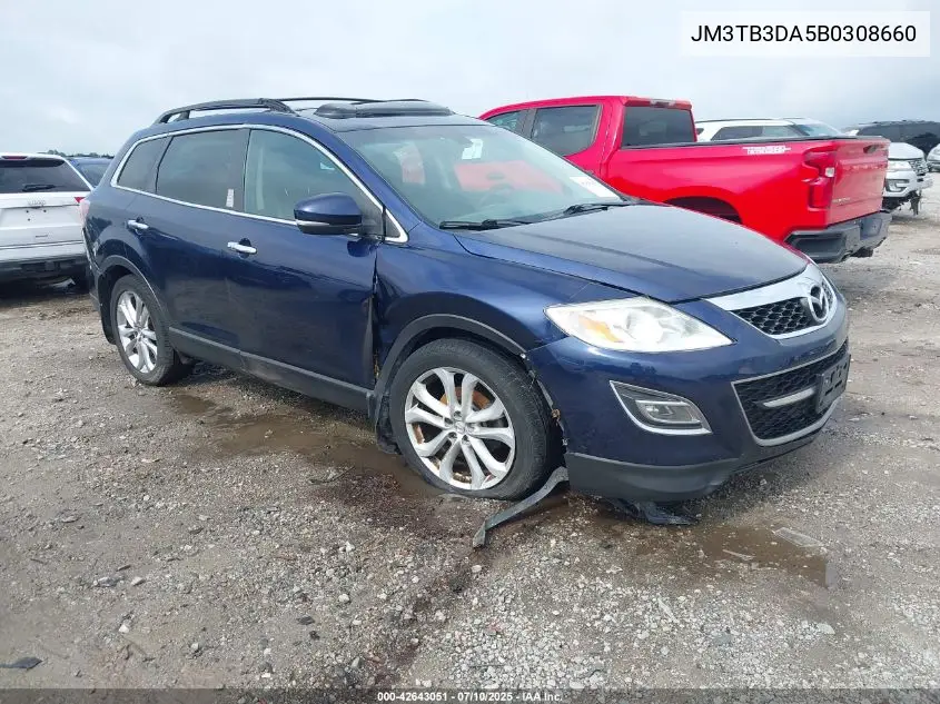 2011 Mazda Cx-9 Grand Touring VIN: JM3TB3DA5B0308660 Lot: 42643051