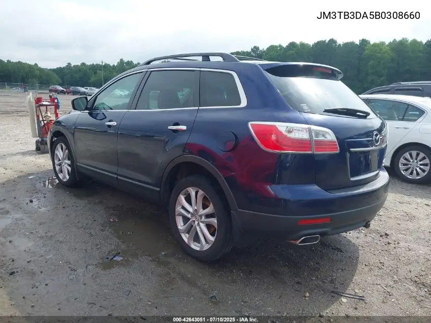 2011 Mazda Cx-9 Grand Touring VIN: JM3TB3DA5B0308660 Lot: 42643051