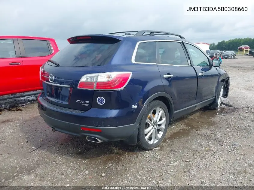 2011 Mazda Cx-9 Grand Touring VIN: JM3TB3DA5B0308660 Lot: 42643051