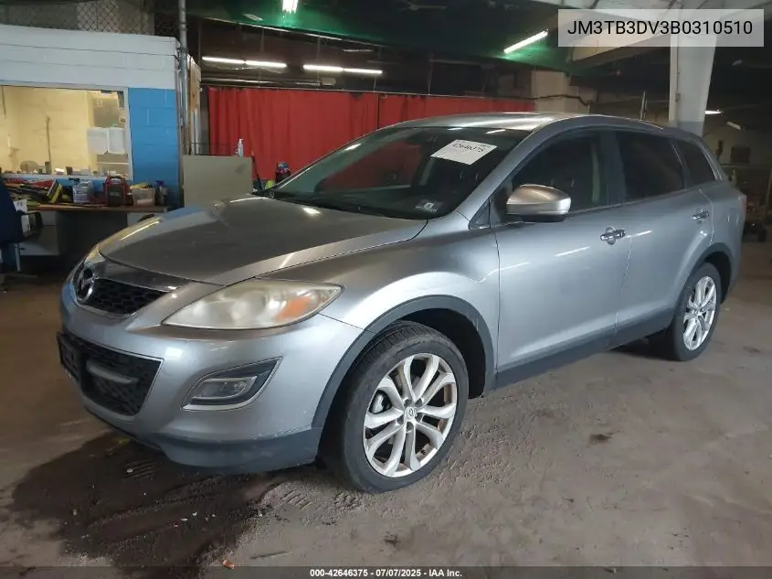 2011 Mazda Cx-9 Grand Touring VIN: JM3TB3DV3B0310510 Lot: 42646375