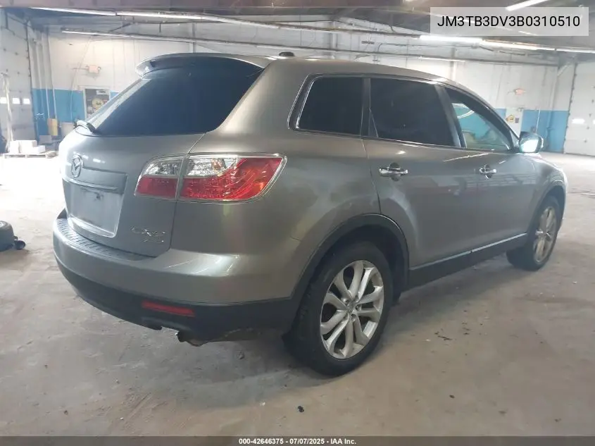 2011 Mazda Cx-9 Grand Touring VIN: JM3TB3DV3B0310510 Lot: 42646375