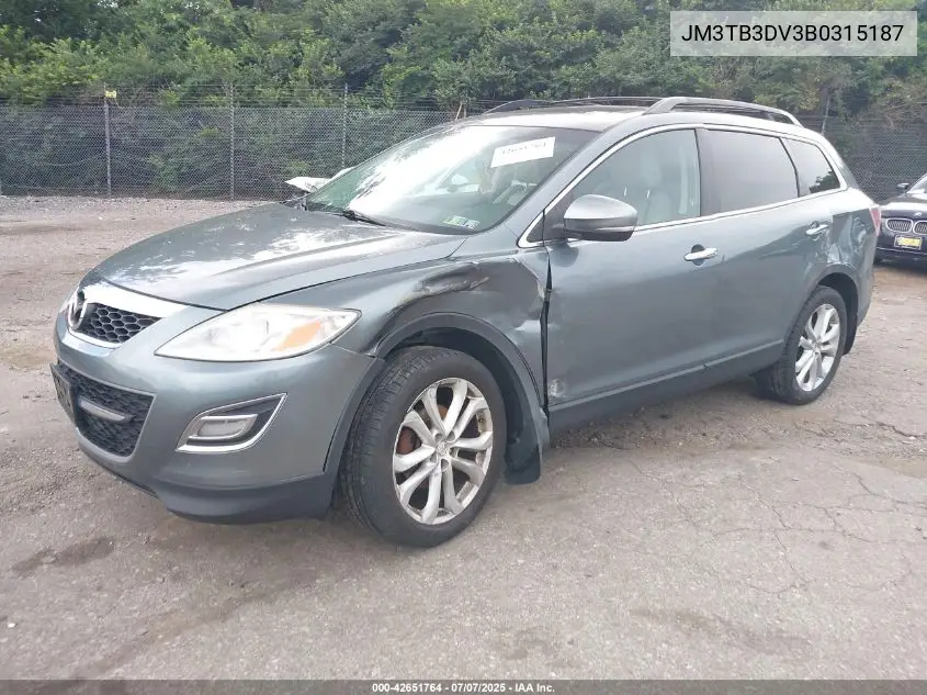 2011 Mazda Cx-9 Grand Touring VIN: JM3TB3DV3B0315187 Lot: 42651764