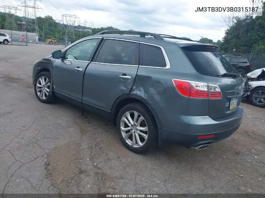 2011 Mazda Cx-9 Grand Touring VIN: JM3TB3DV3B0315187 Lot: 42651764