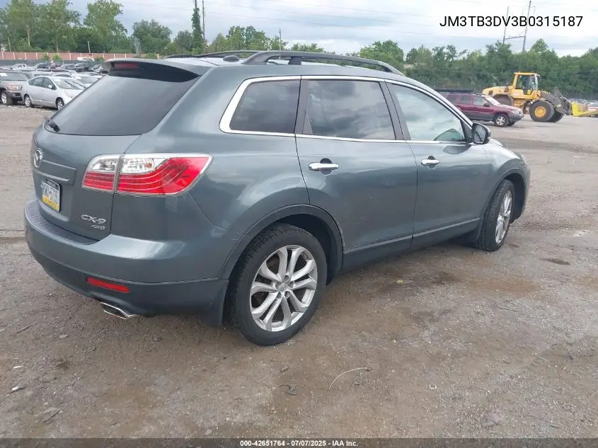 2011 Mazda Cx-9 Grand Touring VIN: JM3TB3DV3B0315187 Lot: 42651764